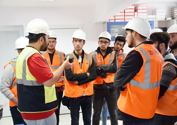 Studenten der Abteilung für Bauingenieurwesen der Universität Balıkesir besuchten unser Unternehmen.